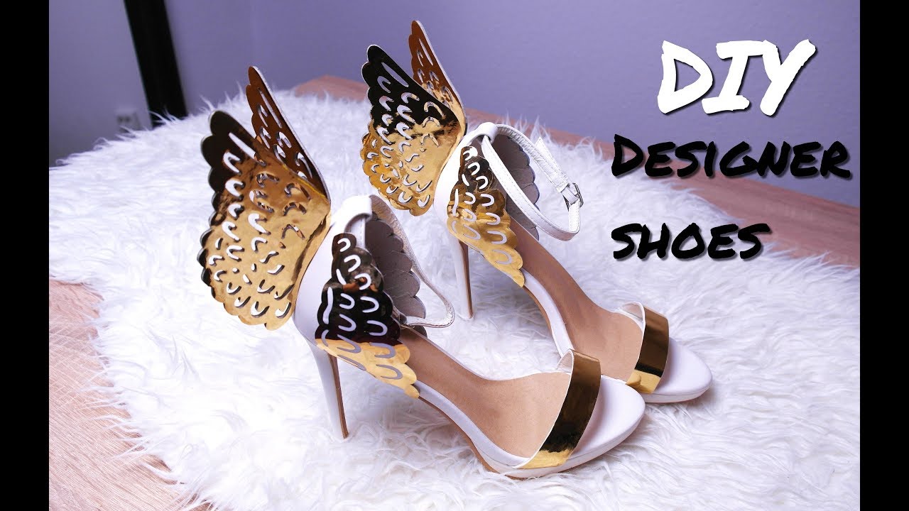 DIY LUXURY DESIGNER SHOES FOR CHEAP!! / SOPHIA WEBSTER ANGEL WING HIGH HEELS