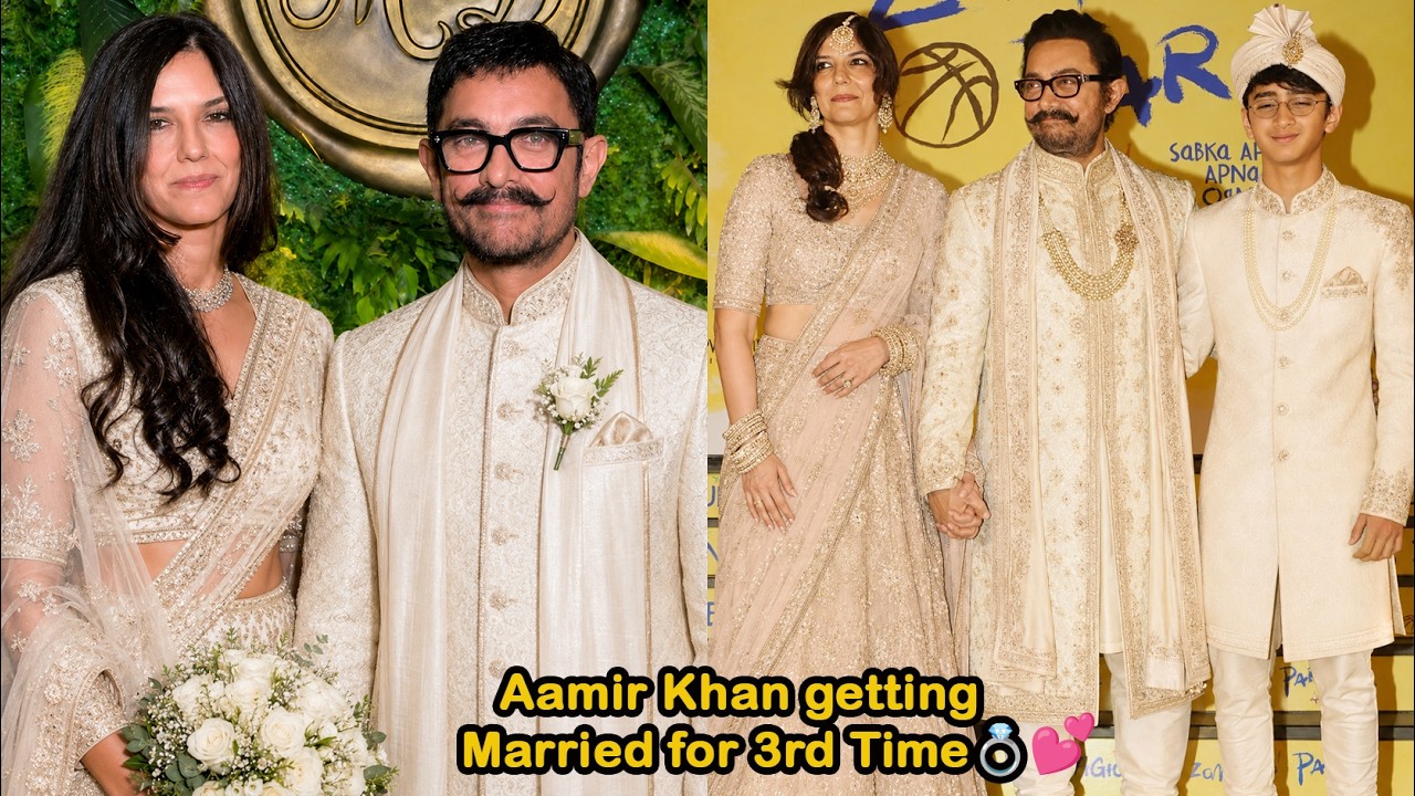 Aamir Khan's Grand look at his Third Wedding with Gauri Spratt 3rd Time in June with Family!💍
