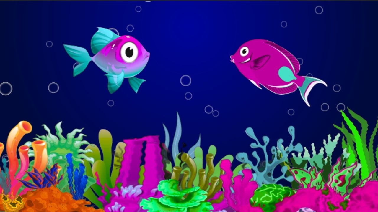 Soothing Bedtime Fish Lullaby 🐟💤  Gentle Ocean Sleep Music with Calm Aquarium Visuals