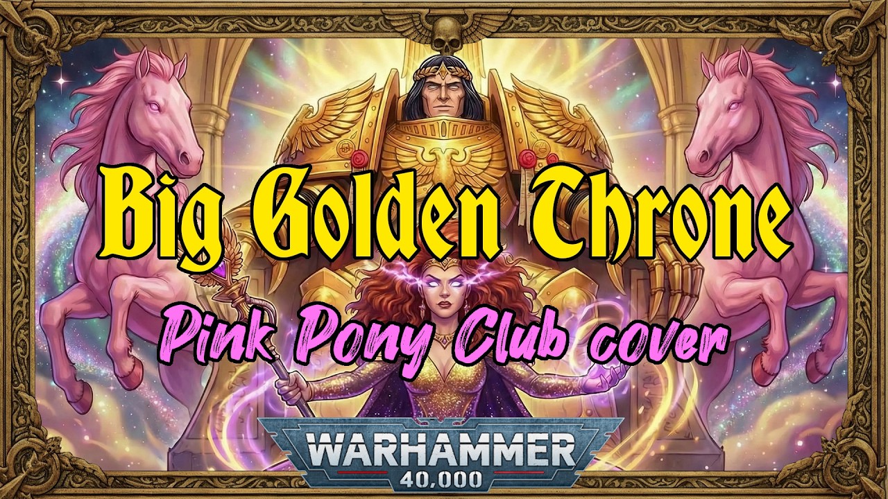 Big Golden Throne (Pink Pony Club 40k rock cover) - a Warhammer 40k Imperium song