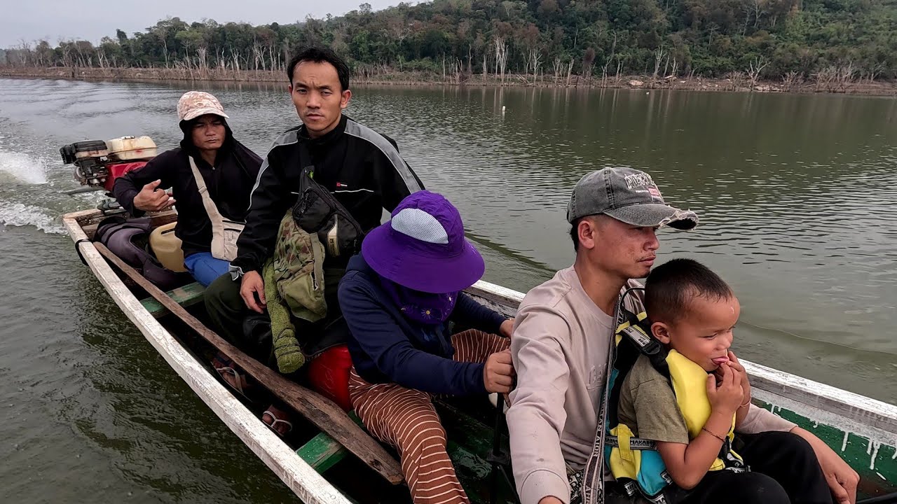 ໄປນອນປ່າກັບຄອບຄົວ//เข้าป่าวันแรกได้กินชี้นฟ่าน