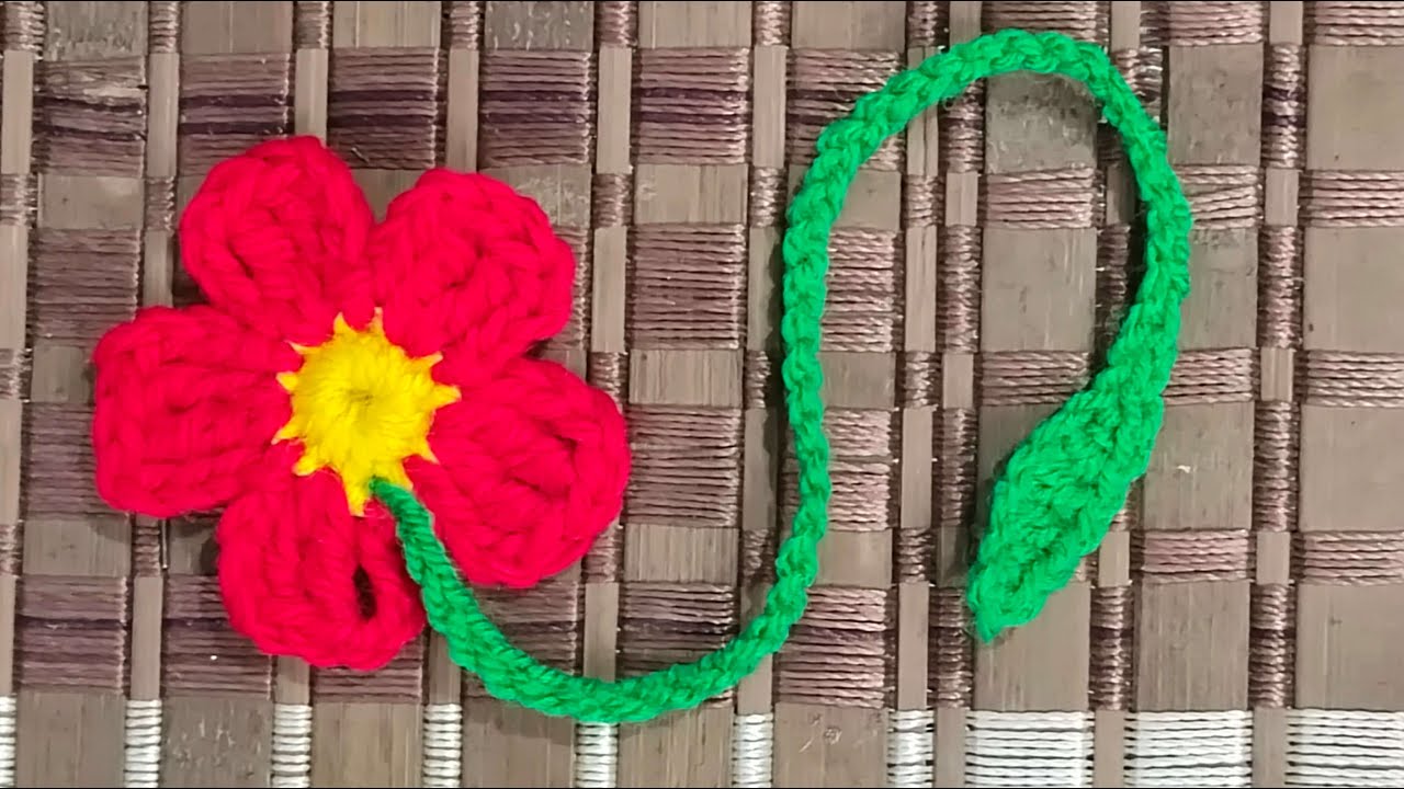 How to Crochet Flower Bookmark |  Free Crochet Pattern of Flower Bookmark | Crochet Free Pattern