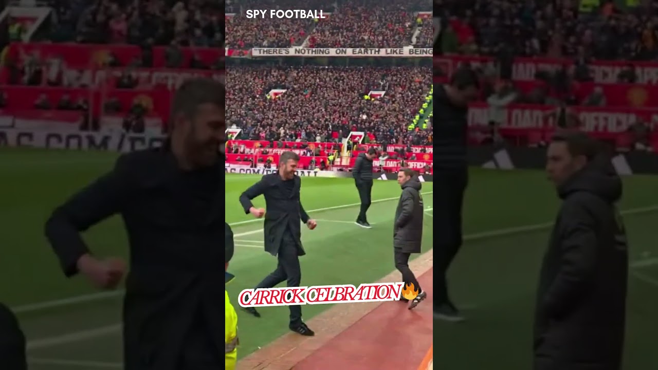 Carrick Crazy Reaction to Sesko Goal vs Aston Villa🔥#benjaminsesko #michaelcarrick #manchesterunited