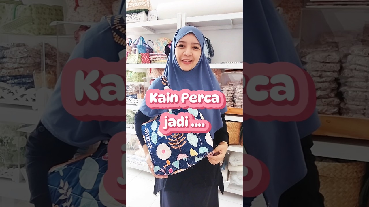 Totebag dari Kain Perca bikin krudung #sewing #menjahit #craft #craftideas #diy #totebag #sew