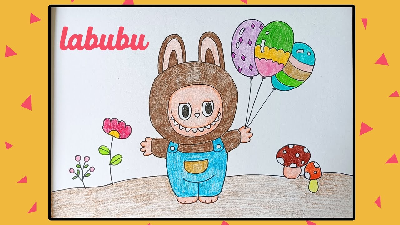 Họa Mi kid Vẽ labubu cute/ vẽ labubu đơn giản