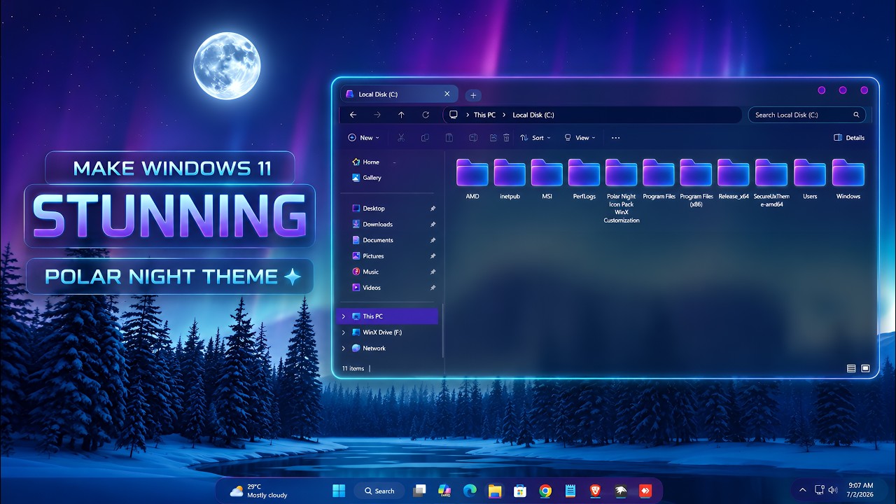 Make Windows 11 Look Stunning With The Polar Night Theme