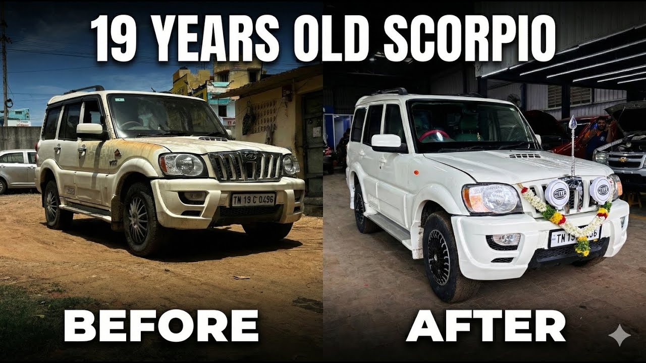 Посмотрите, как отреставрированный этой парой 19-летний Scorpio в ACN Motors изменил всё!