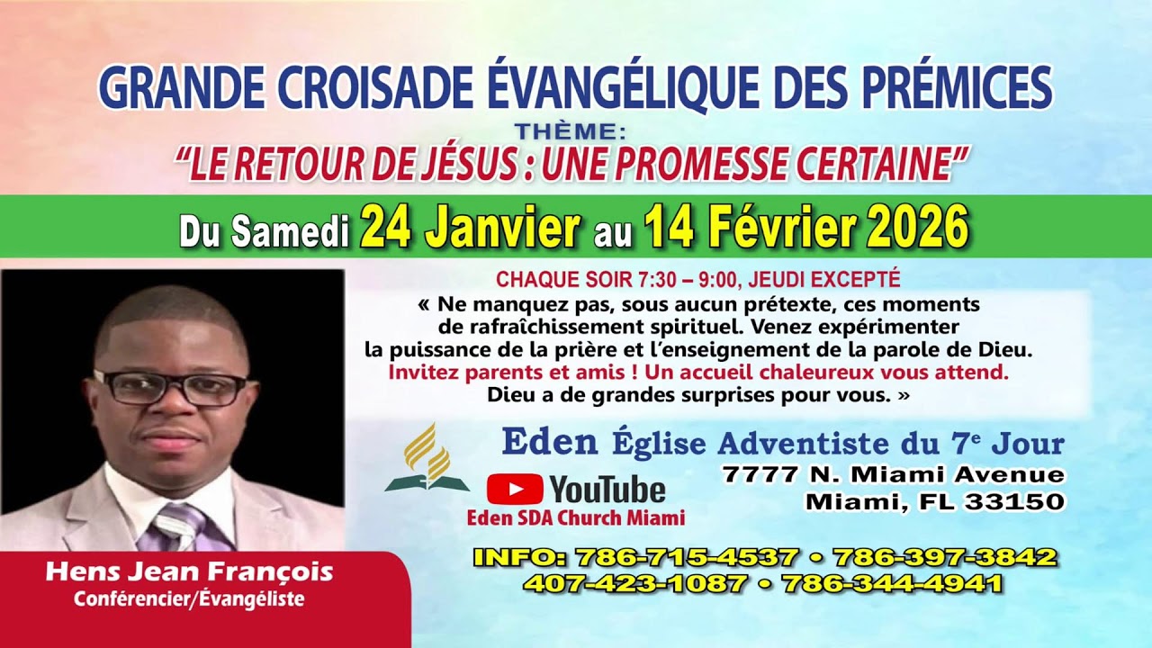 Grande Croisade Evangelique | Br. Hens Jean Francois | 01/31/2026