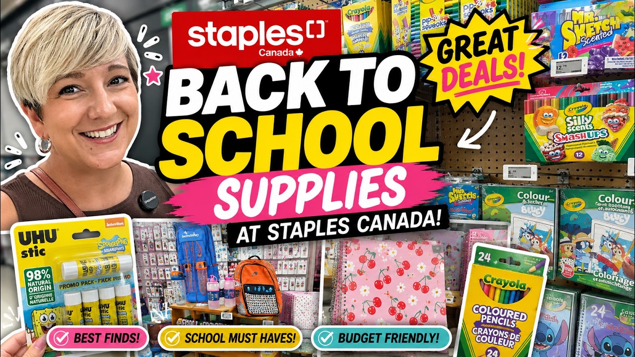 Staples Canada: подготовка к школе 2026 🇨🇦 | Школьные принадлежности, скидки и НОВИНКИ!