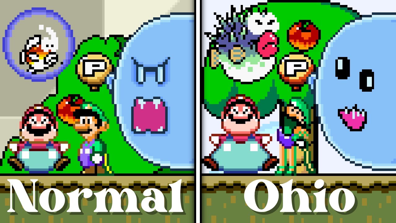 Super Mario World (SNES) - Super Diagonal Mario 2 - Part 4 Bonus. ᴴᴰ #ohio