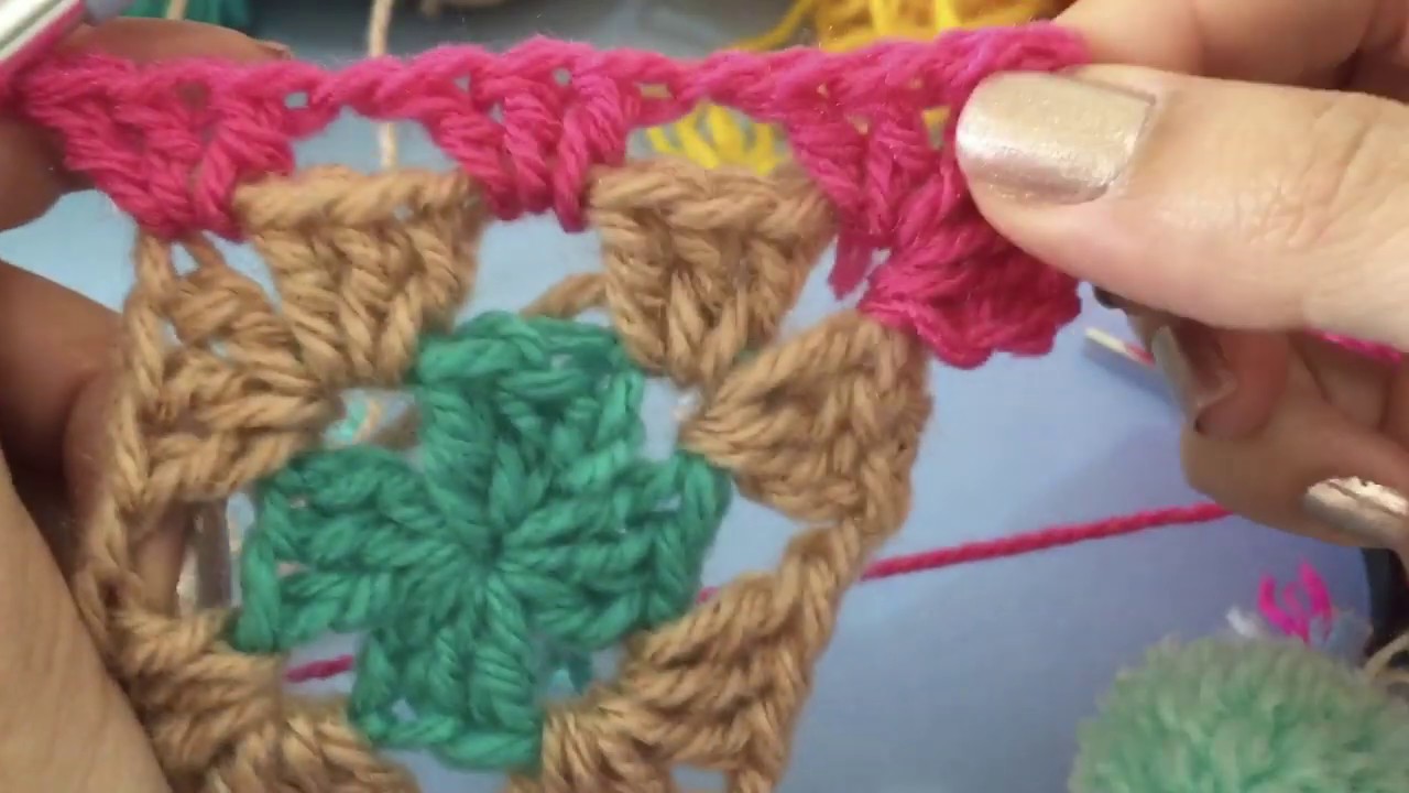 Quadradinho da Vovó em crochê (Granny Square)