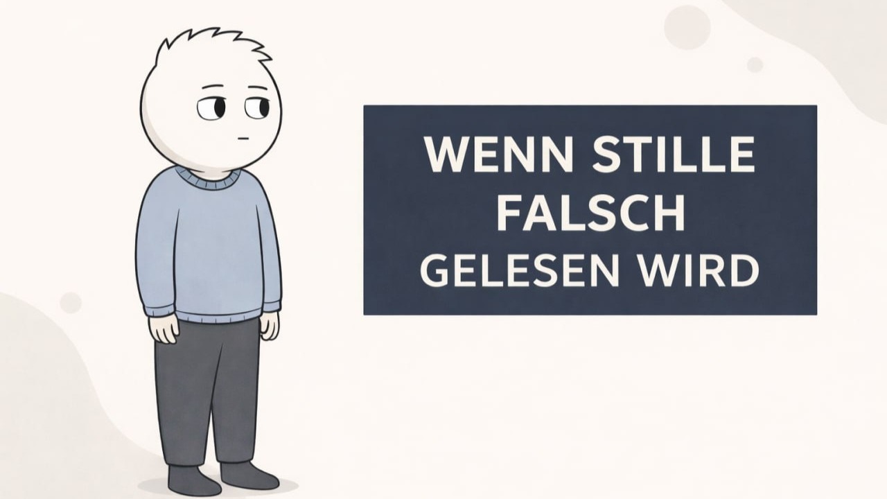 Wenn Stille falsch gelesen wird