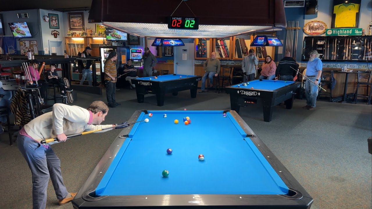 Battle of The Brothers One Pocket with Sam on new felt 