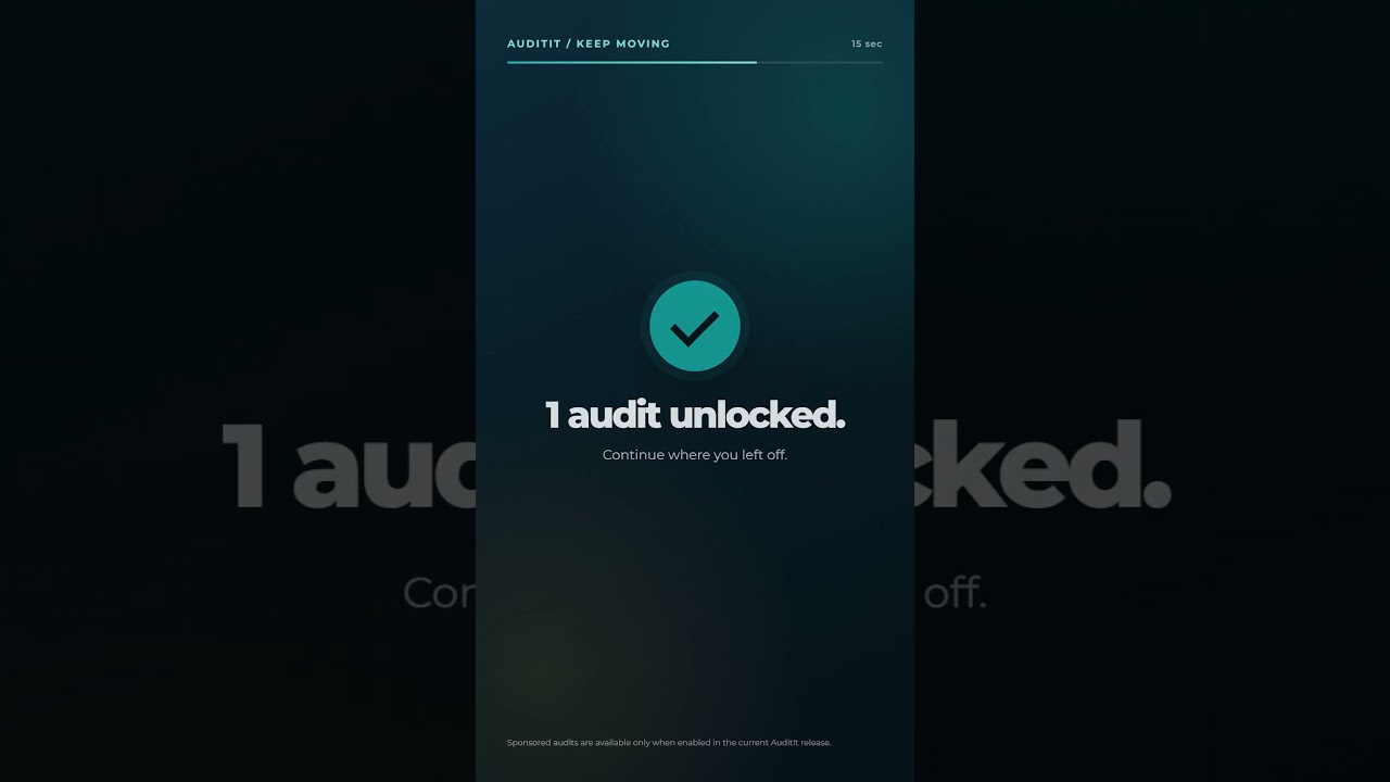 Need One More Audit? Watch an Ad or Upgrade | AuditIt