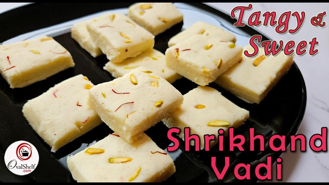 Delicious Tangy and Sweet Shrikhand Vadi | Shrikhand Burfi