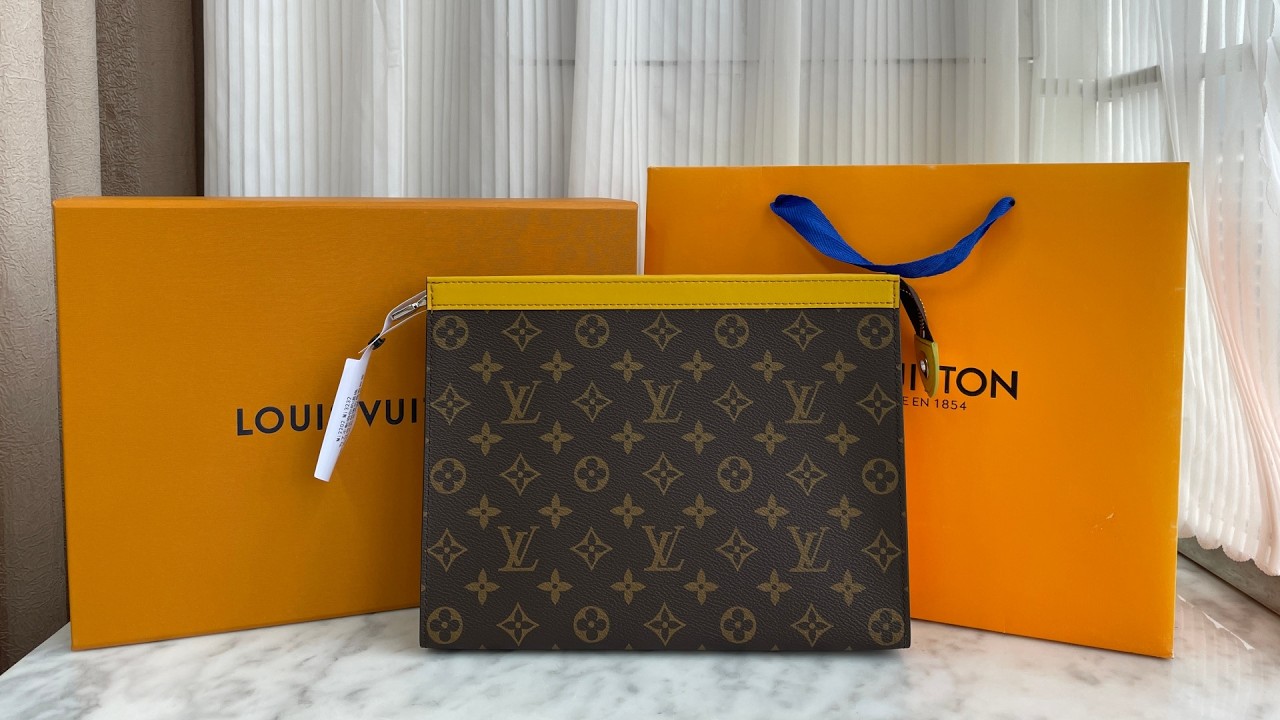 Louis Vuitton Pochette Voyage MM Safran Yellow M12820 Review #bag #review #unboxing