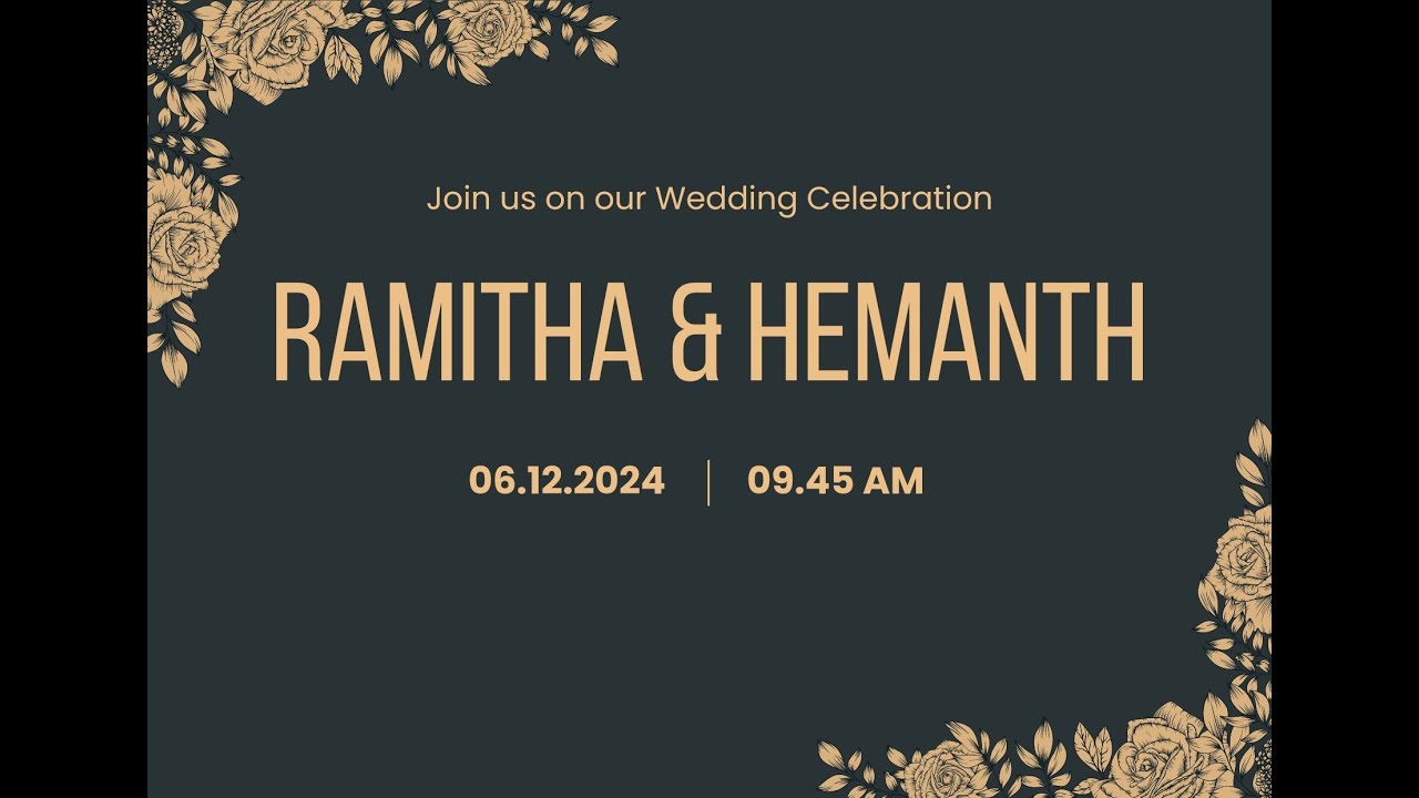 Ramitha Weds Hemanth Reddy