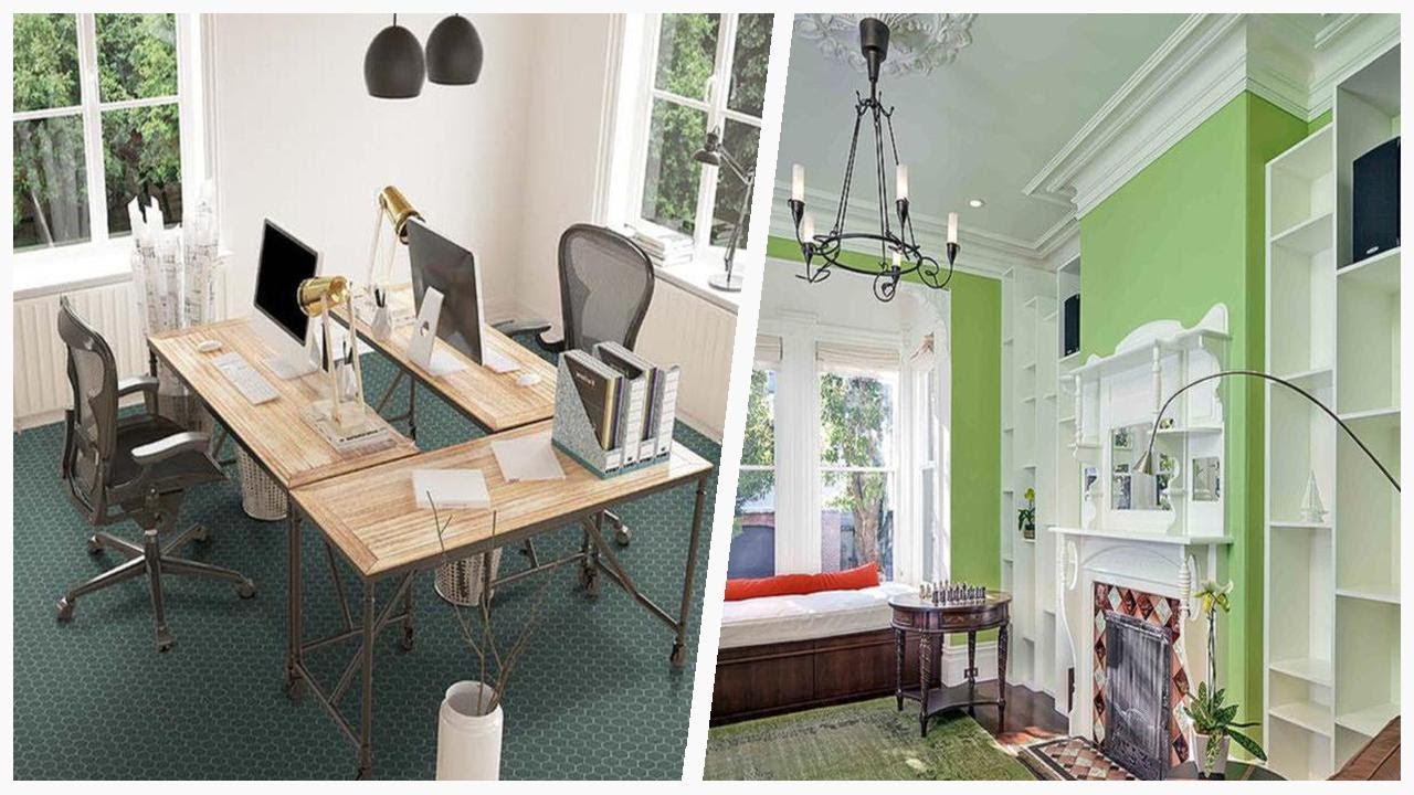 75 Green Floor And Pink Floor Home Office Design Ideas You'll Love 🔴