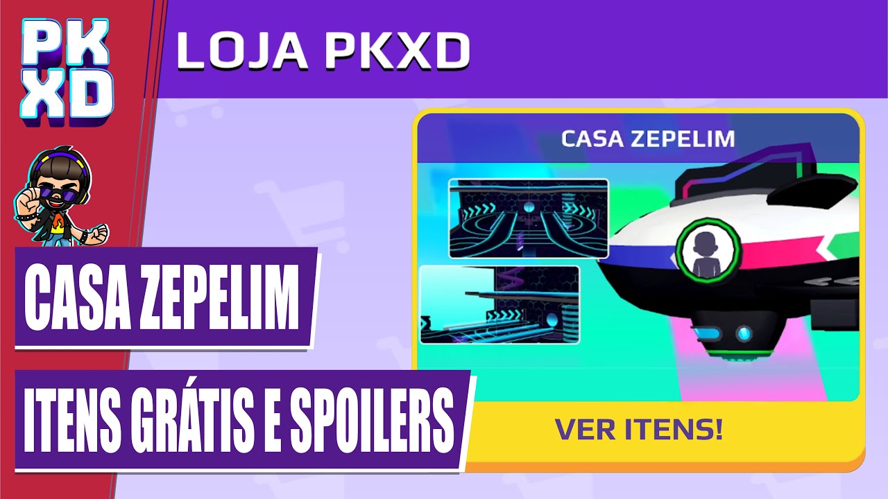 PK XD GEMAS GRÁTIS PARA TODOS, CONFIRA NOVA CASA ZEPELIM E NOVOS OUTFITS