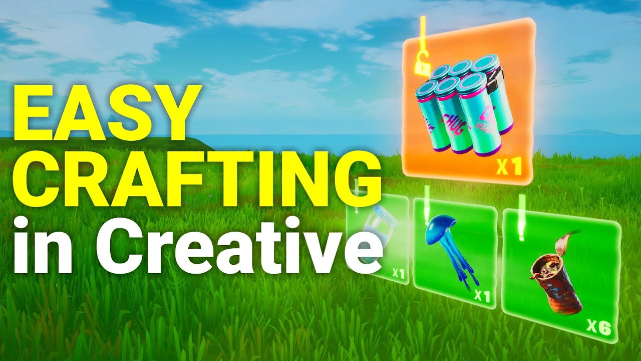 NEW EASY CRAFTING MECHANIC Tutorial in Fortnite Creative