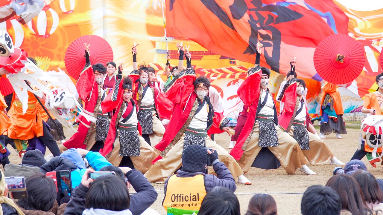 [4K] 夜宵　犬山踊芸祭 2021 2日目 中央広場メイン会場 (中央)