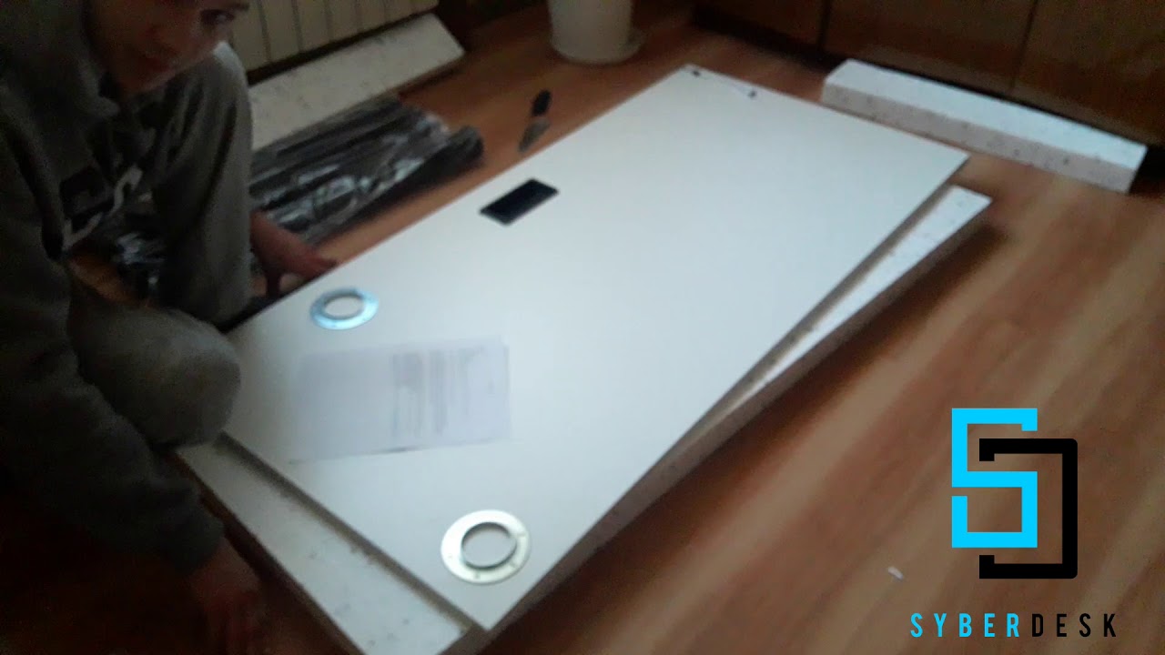 Dostałem Biurko?|  Unboxing  Biurka PRO WHITE LED!  ☆SyberDesk ☆
