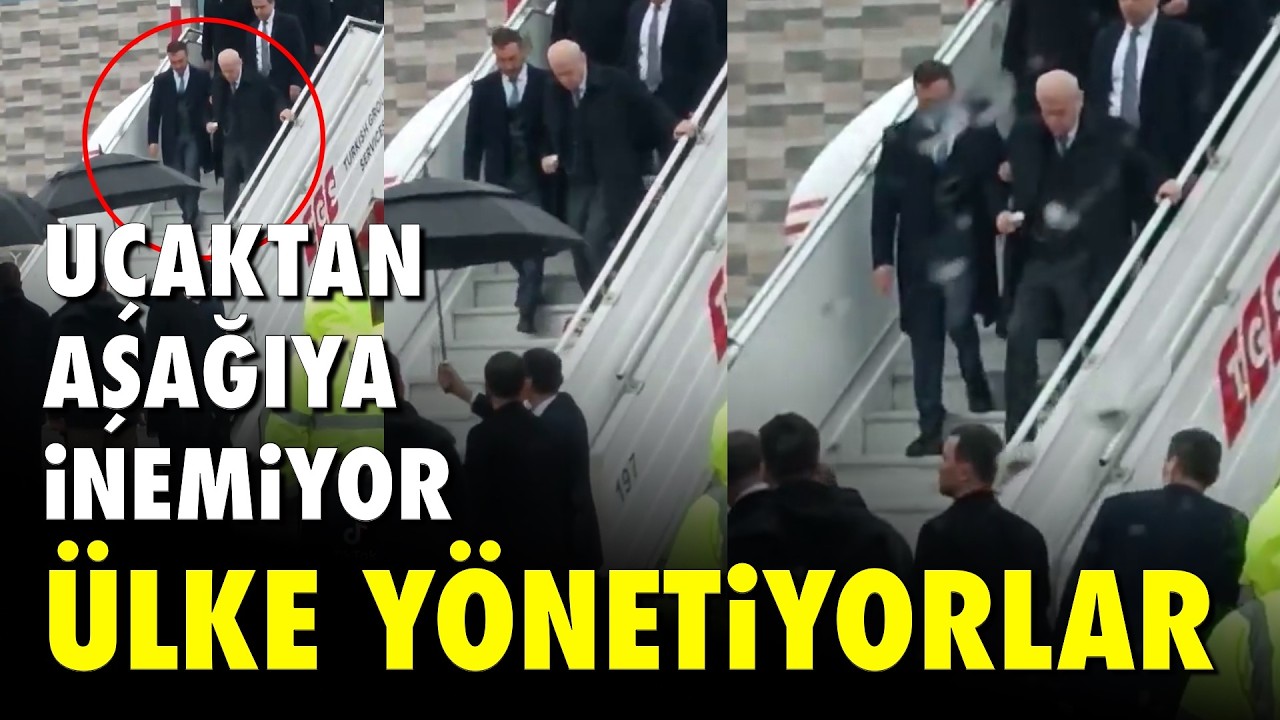 UÇAKTAN AŞAĞIYA İNEMİYOR; ÜLKE YÖNETİYORLAR