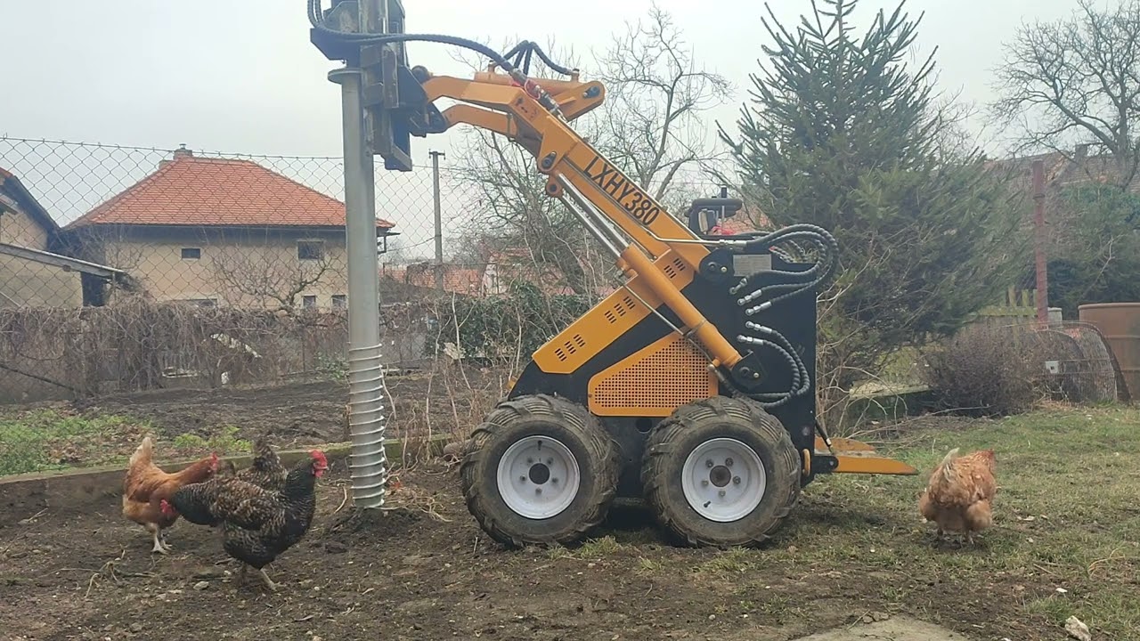 První test nového šroubováku na zemní vruty