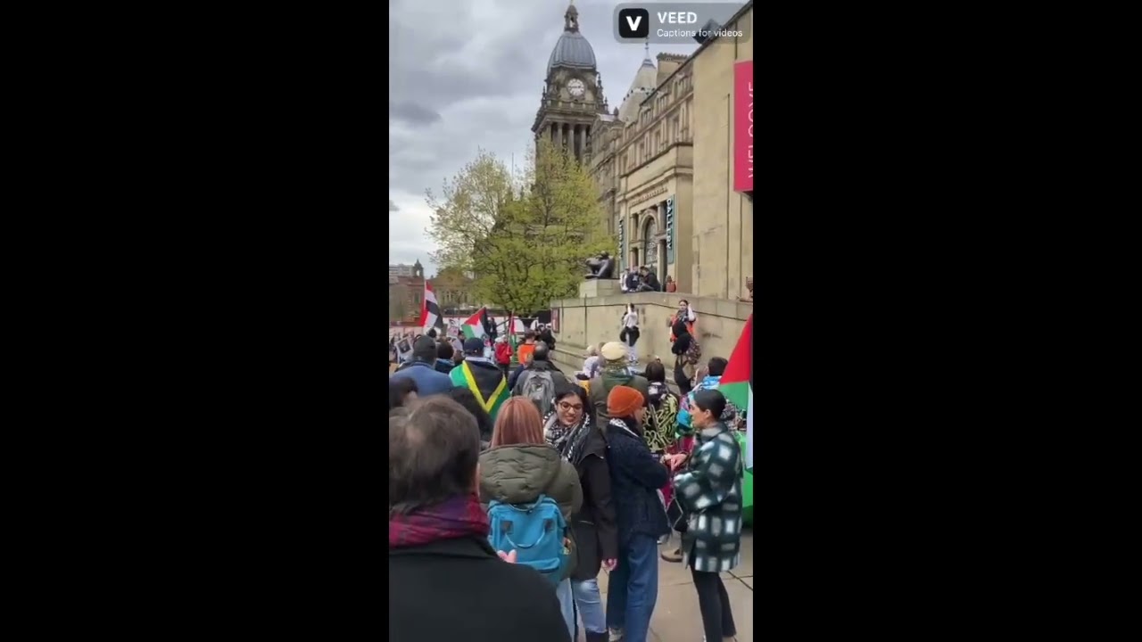 Jawad's Speech - Captioned - Leeds PSC Protest for a Free Palestine  - Saturday 27th April 2024
