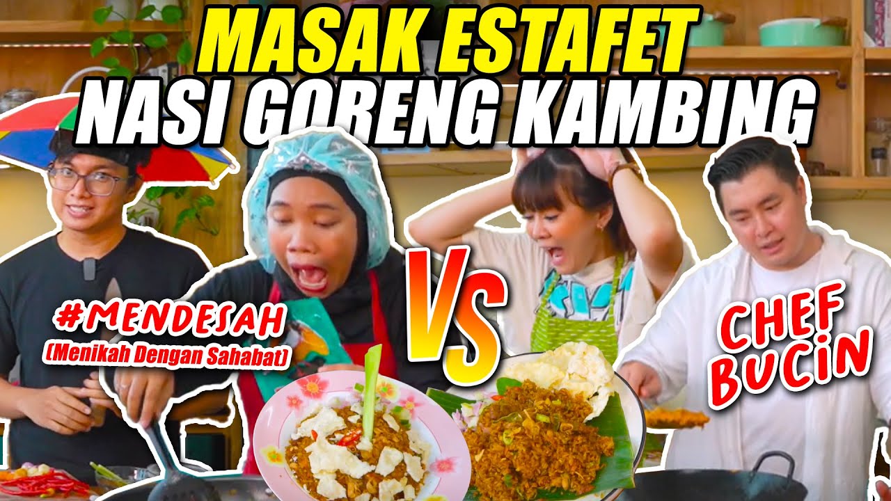 MUMUK GOMEZ & ENO RETRA BIKIN DAPUR HEBOH! LOMBA ESTAFET MASAK NASI GORENG KAMBING!
