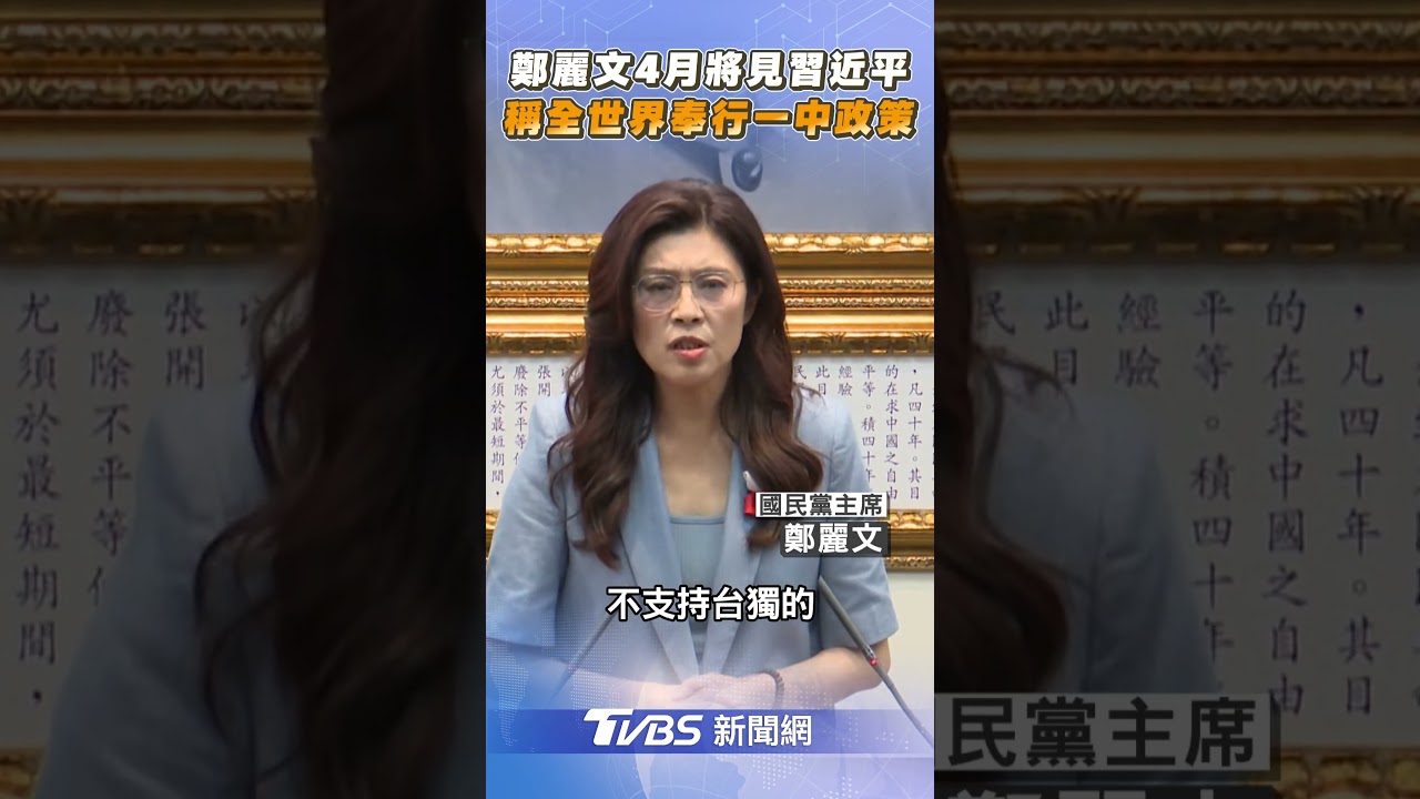 鄭麗文點名美國奉行一中政策 重申:全世界都不支持台獨！｜TVBS新聞@TVBSNEWS01