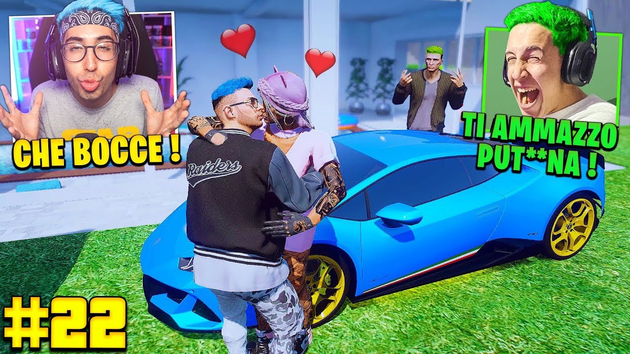RUBO LA RAGAZZA A MON3Y su GTA5 RP (SCLERA MALE) (AHIAAA ADVENTURE EP.22)
