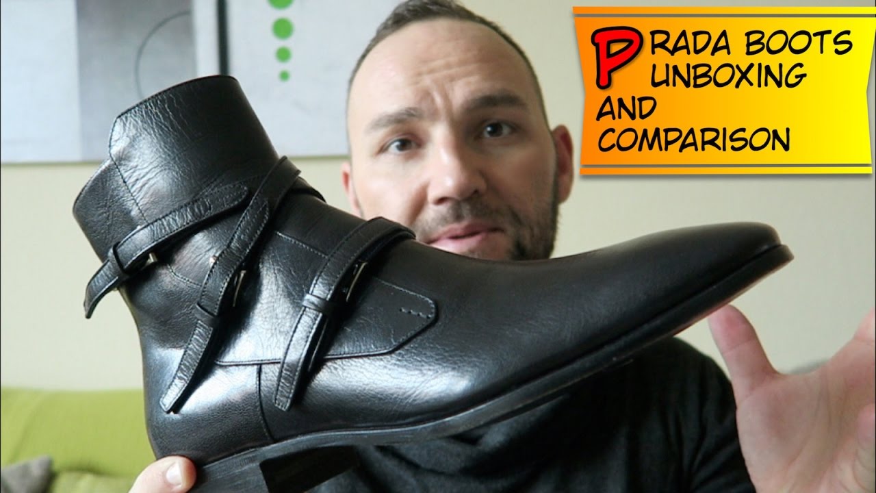 PRADA Black Leather Boots - UNBOXING and REVIEW