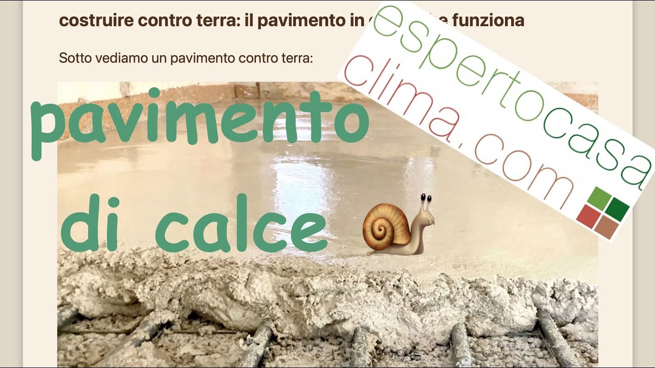 206# Pavimento contro terra, la calce sfida cemento, bitume e igloo