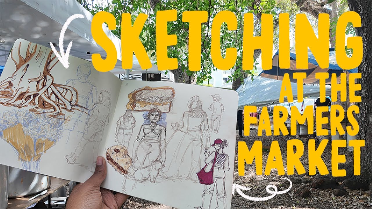 Sketching at the Farmer's Market