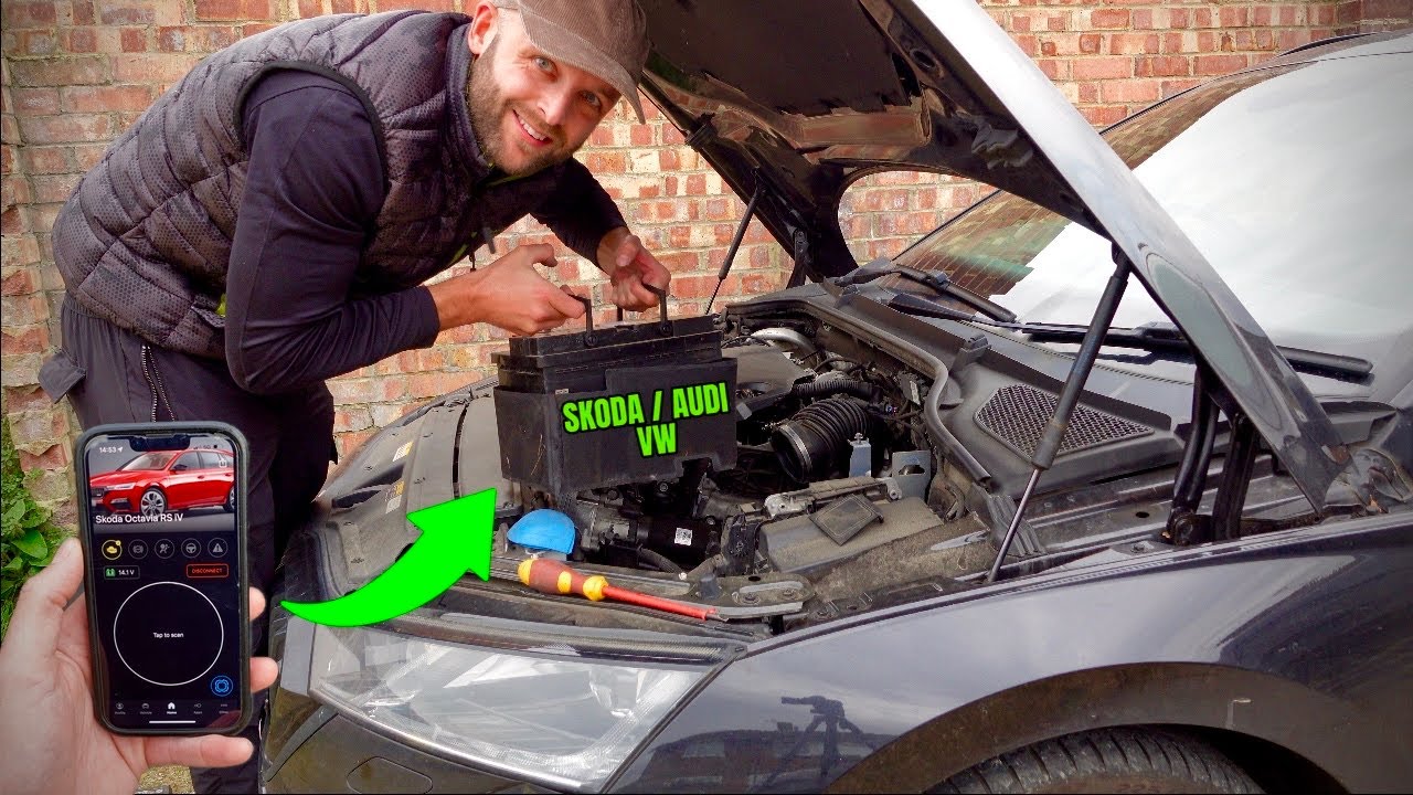 Как заменить и закодировать НОВУЮ БАТАРЕЮ в Skoda / Audi / VW
