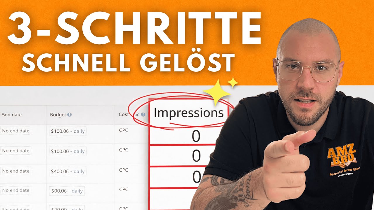 0 Impressionen bei Amazon PPC? (Hier ist die Lösung)