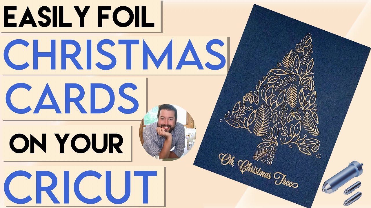Make easy Christmas Cards with your Cricut and the Foil Transfer Tool!