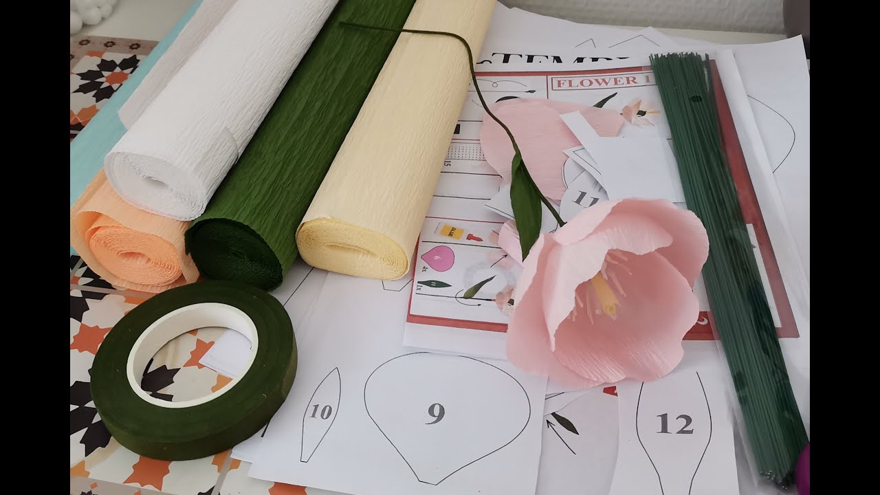 1. Blume basteln. DIY KreppPapier Blumen Set von Action im Test. #diy #blumen.  27.07.2024