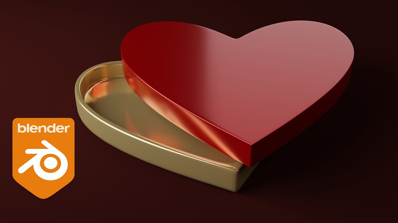 Blender 3D Magic: Create a Heart Chocolate Box for Your Valentine in Minutes