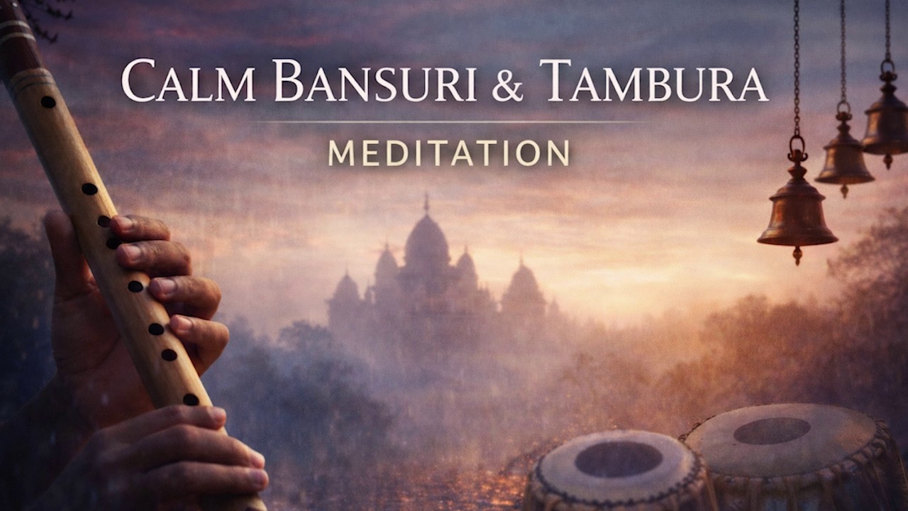 Relaxing Bansuri & Tanpura | Deep Meditation & Stress Relief Music