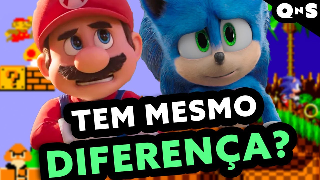 MARIO COACH vs SONIC TADINHO! Quem foi melhor no cinema e nos games?