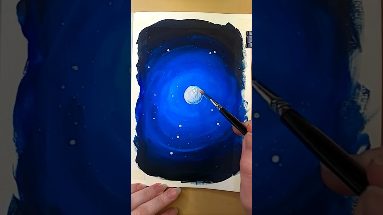 Easy gouache painting project! #shorts