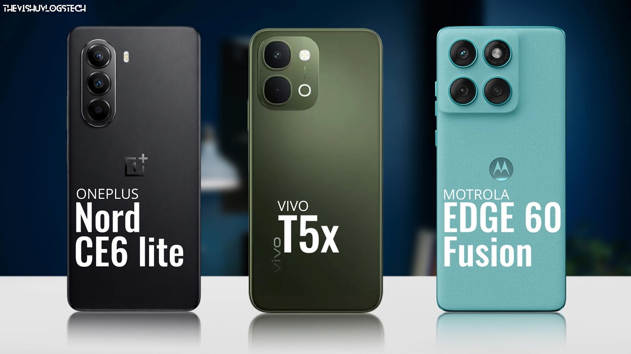 Nord CE6 Lite vs Vivo T5x vs Edge 60 Fusion 🔥 Best Gaming & Camera Phone 2026 Under ₹20K⚡