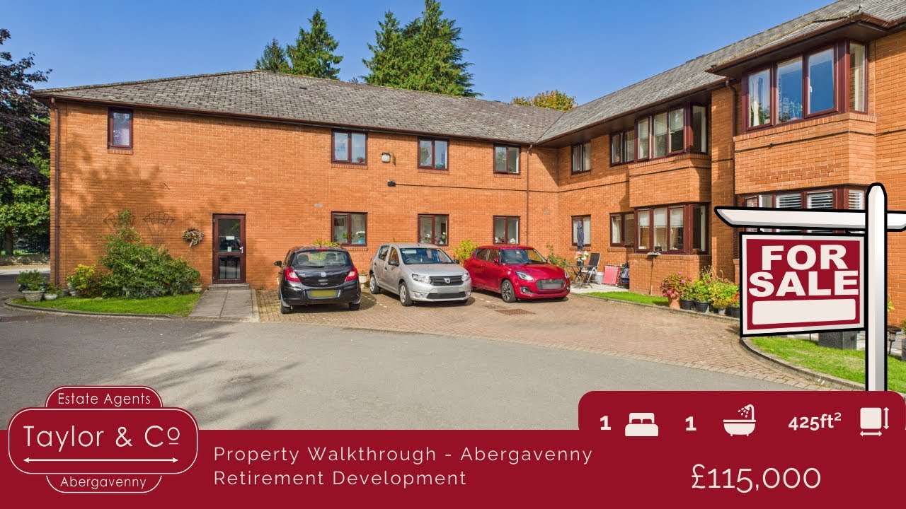 FOR SALE: Property walk-through of a 1-bed retirement apartment (60+) in Abergavenny (AB356)
