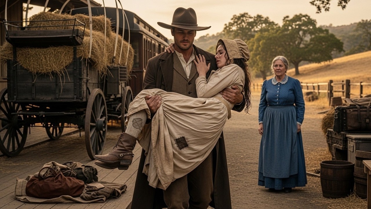 A Mail Order Bride Stepped Off The Train Sick, The Cowboy Carried Her Home And Nursed Her Back
