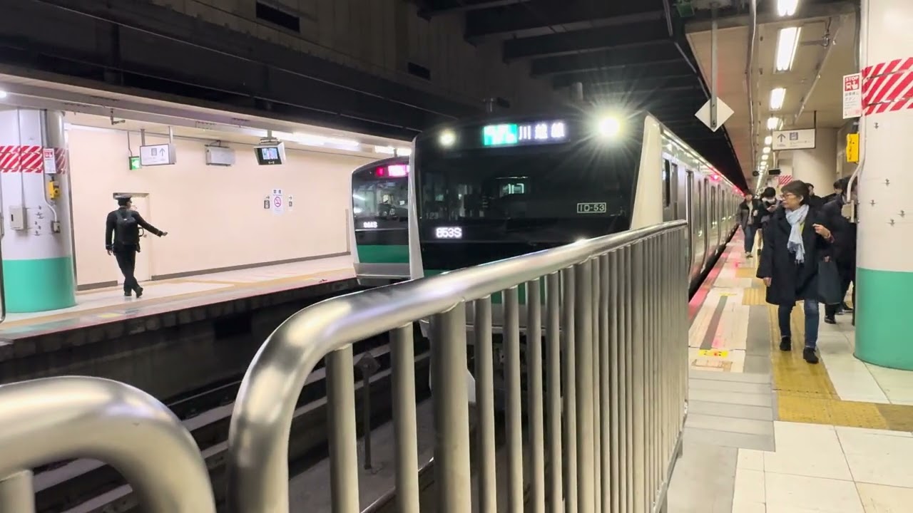 【埼京線と川越線のe233！】大宮駅21番線での撮影にて