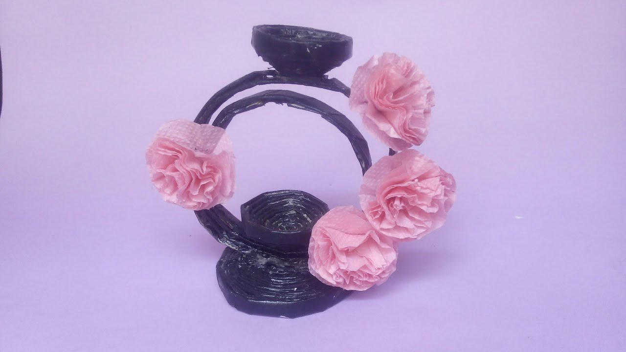 Newspaper Candle holder