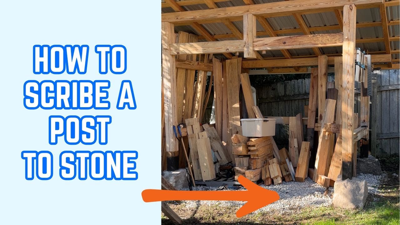 How to Scribe Posts to Stone Part 2 - How to Scribe Wood with Power Tools
