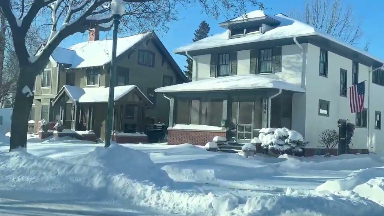 Winter Drive - Sioux Falls, South Dakota, USA: 21st and 22nd Streets (January 2024)